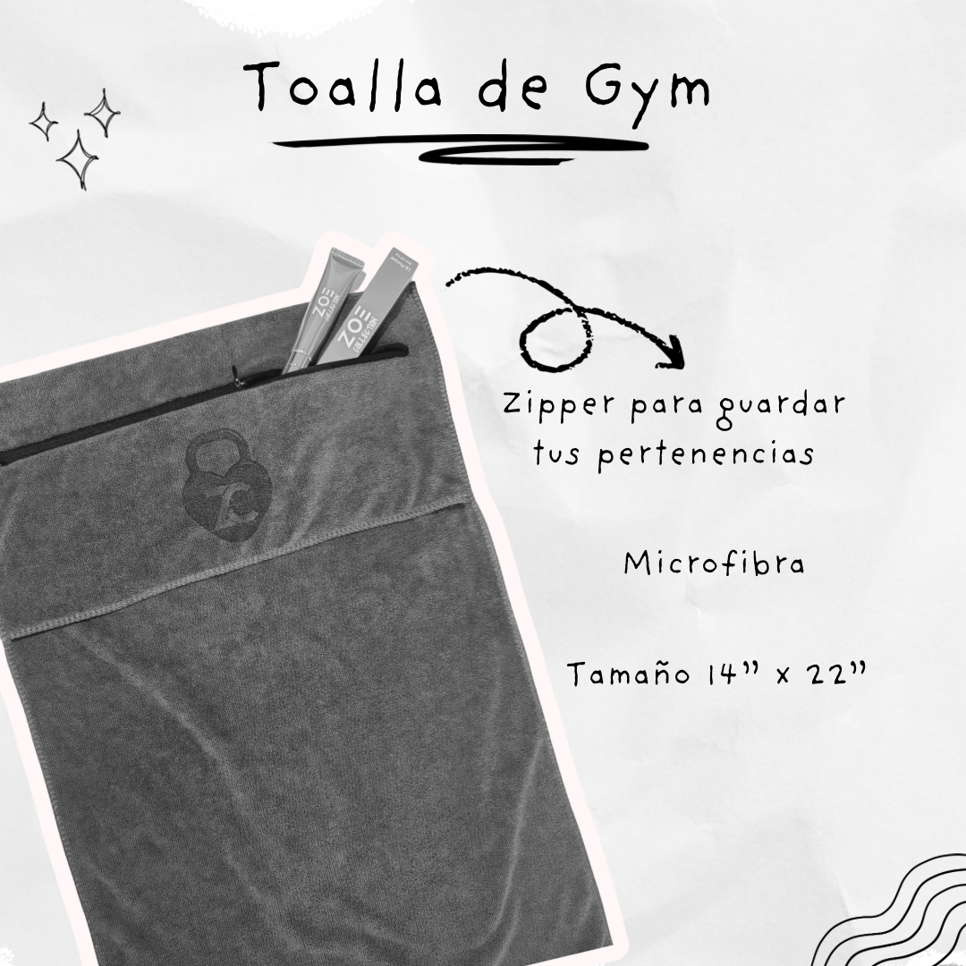 Toalla con zipper