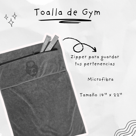Toalla con zipper