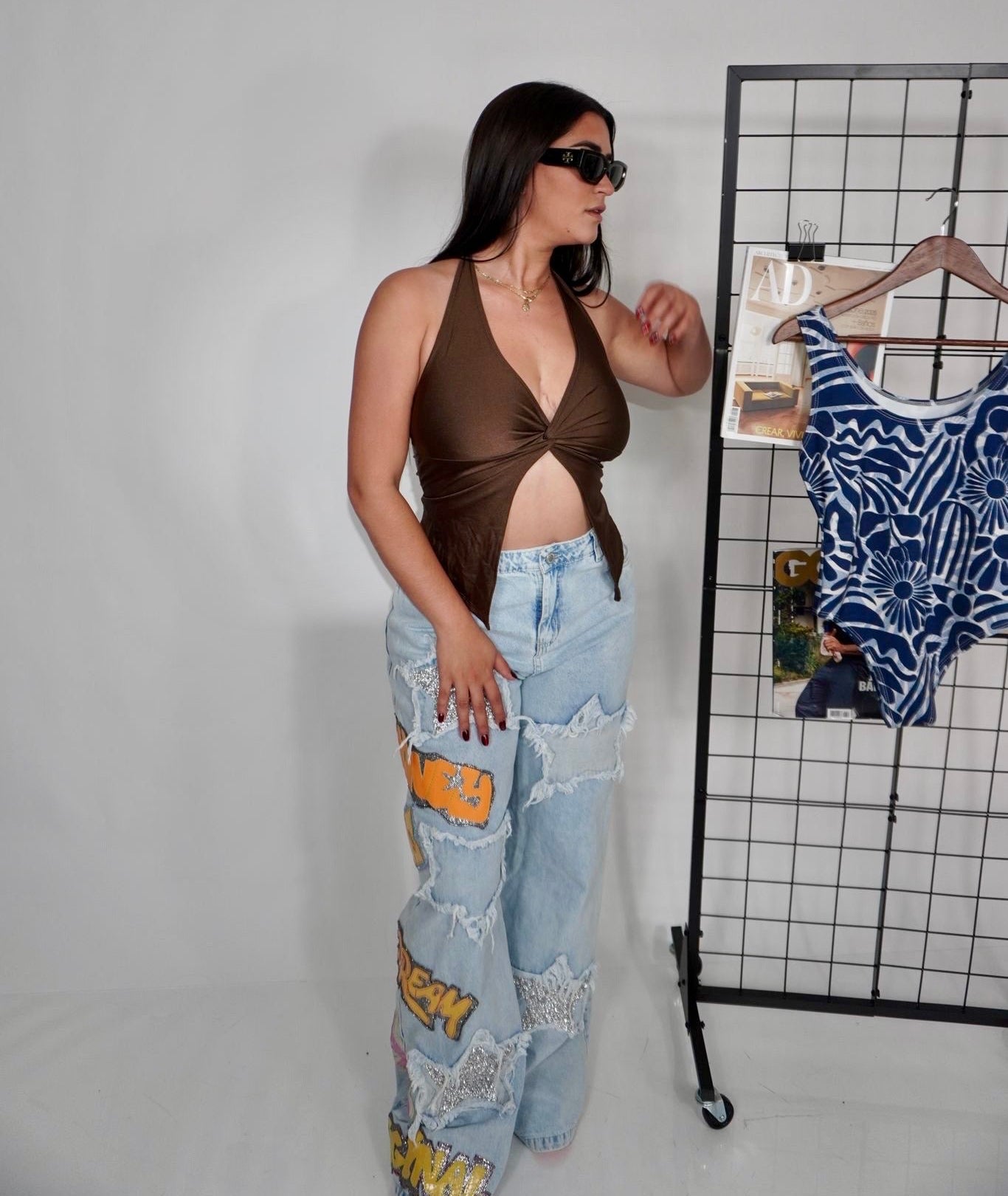 V neck top